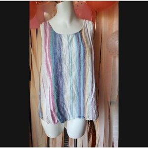 Universal bright striped tank xxl